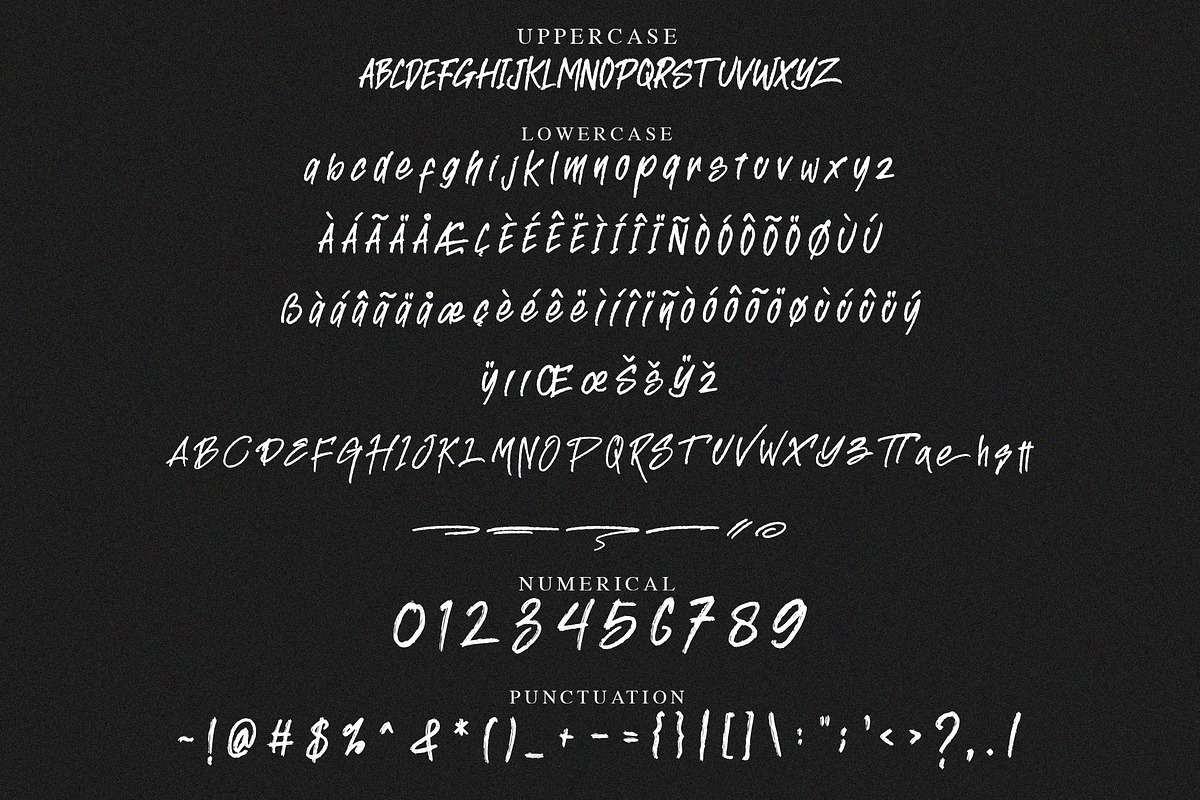 BREAKING RULE - Rough Brush Font, a Script Font by NTC Graphic (Photo 8 of 9)