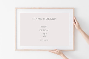 Wooden Frame Mockup Bundle.