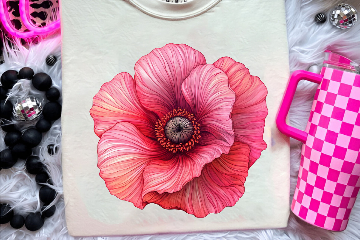 Summer Poppy Flowers Clipart, an Illustration by CreationArt (Photo 5 of 9)