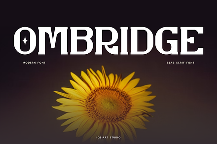 Ombridge - Slab Serif Font, a Slab Serif Font by Iqsiart Studio
