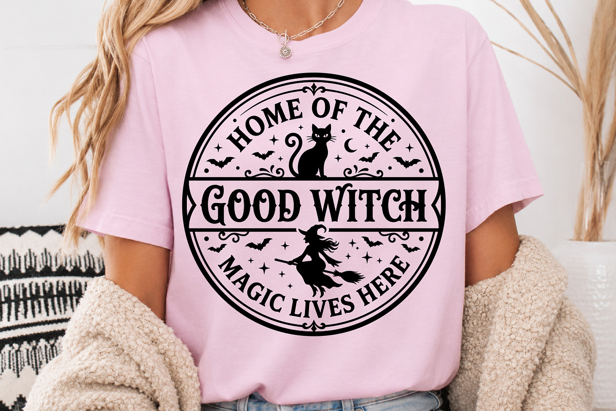 Halloween Round Sign SVG Design, a Seasonal Illustration by Rose Art (Photo 3 of 4)