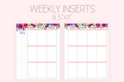 Weekly Planner Inserts 8.5x11 Navy, a Stationery Template by EasyLifePlanners (Thumbnail 1 of 2)