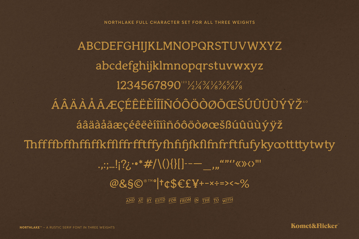 Northlake - A Rustic Serif Font, a Serif Font by Komet & Flicker (Photo 15 of 15)