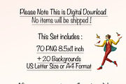 Whimsy Spring People Clipart Bundle, a Person Illustration by Fusion Dream (Thumbnail 10 of 10)