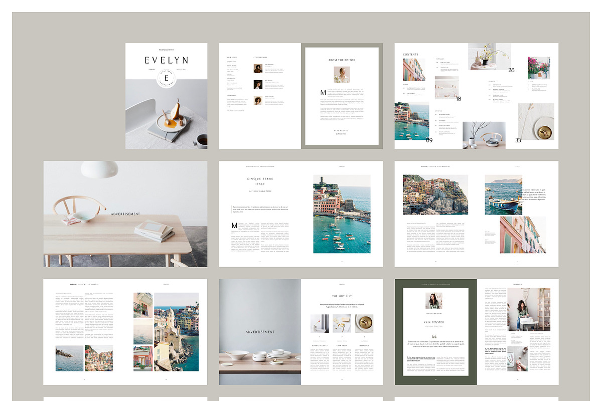 Evelyn | Magazine Template, a Magazine Template by Made for Creatives (Photo 7 of 7)