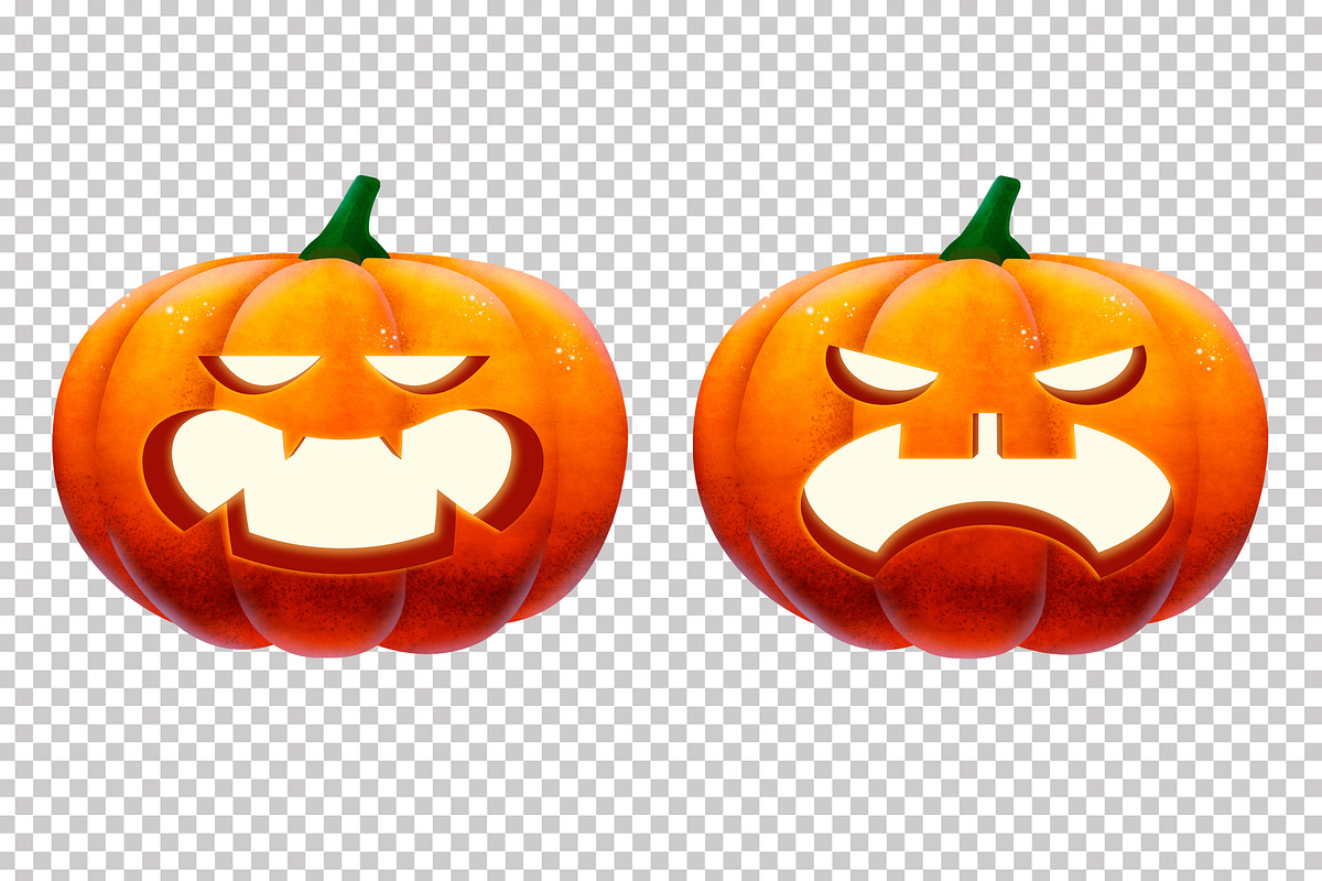 Halloween Pumpkins Clipart, a Decorative Illustration by doghead (Photo 2 of 6)