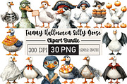 Funny Halloween Silly Goose Clipart, an Illustration by Black Bird Studio (Thumbnail 1 of 6)