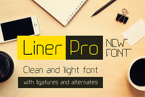 Liner Pro, a Sans Serif Font by wowomnom