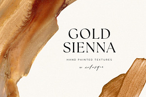 Abstract Hand Painted Gold Textures