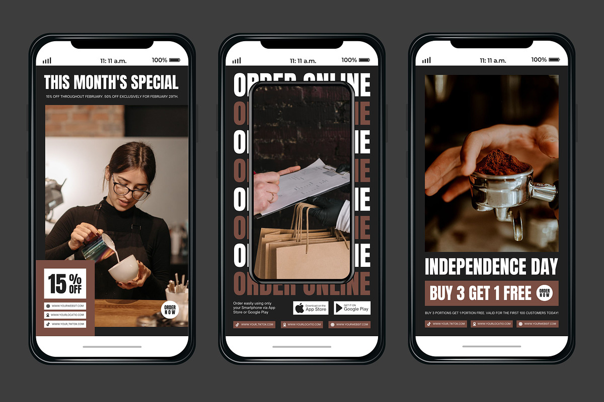 Coffee Black Template, a Social Media Template by Kalubuak (Photo 8 of 10)