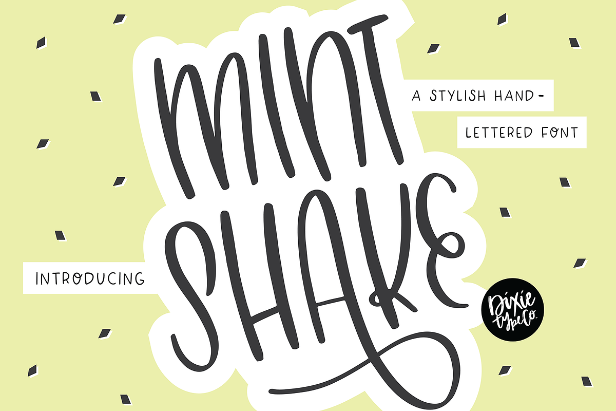 MINT SHAKE a Stylish Font