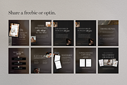 Instagram Pinned Post Carousels DARK, a Social Media Template by Tabitha Emma (Thumbnail 4 of 9)