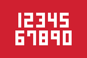 Precision Numeral Set, a Sans Serif Font by Port Design Company (Thumbnail 3 of 3)