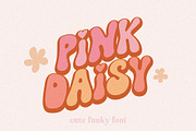 Groovy Font Pink Daisy, a Script Font by BarcelonaShop (Thumbnail 1 of 12)