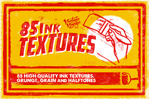 85 Inky And Halftone Textures