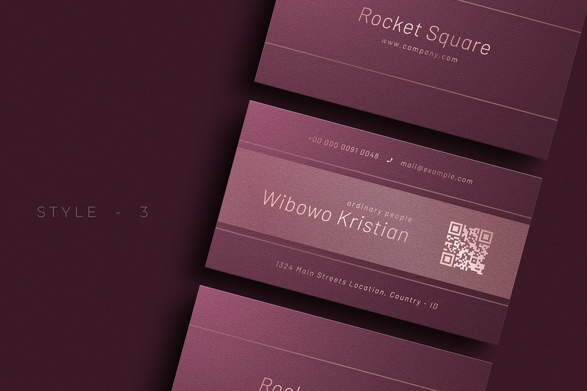 Modern Purple Business Card - V.81, a Business Card Template by Ctrl space studio (Photo 4 of 6)