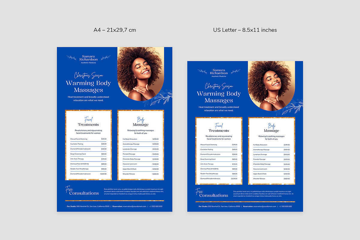 Beauty Salon Flyer Canva Template, a Flyer Template by artbart (Photo 8 of 8)