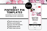 Pinterest Pin Template - Pink, a Social Media Template by ProductiveandFree (Thumbnail 2 of 9)