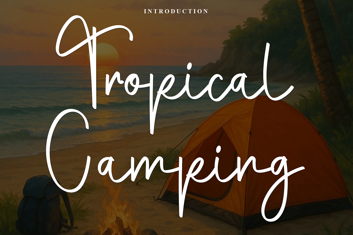 Tropical Camping, a Handwritten Font by FreshTypeINK (Photo 1 of 8)
