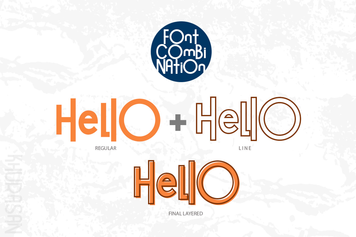 Hello Guys Layered Font preview 4