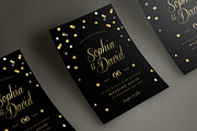 Black & Gold Wedding Invitation, an Invitation Template by Vynetta (Thumbnail 3 of 3)