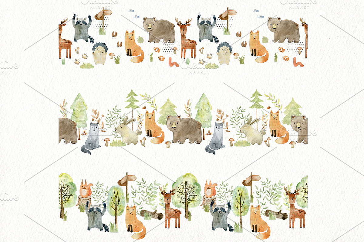 70% off. Bundle. Woodland animals., an Animal Illustration by TaPilipa (Photo 9 of 38)