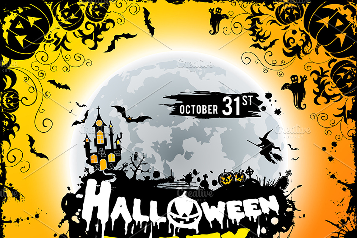 Happy Halloween Party, a Decorative Illustration by TAlex (Photo 6 of 6)