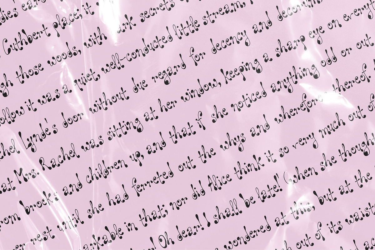 Ophelia Overslept Groovy Display, a Handwritten Font by The October Creative (Photo 4 of 8)