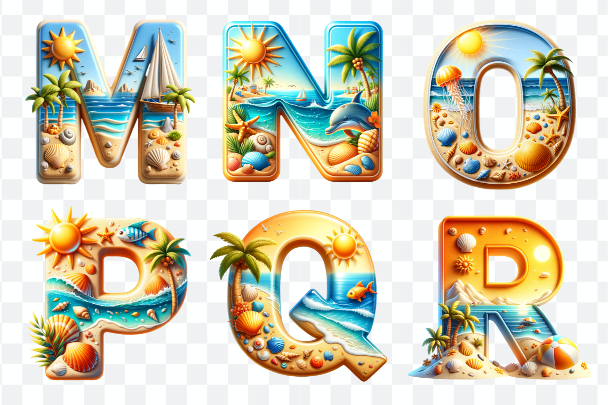 Summer Font Beach Alphabet Bundle, a Symbol Font by Bubble Pixel (Photo 5 of 8)