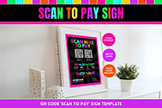 Neon Scan to Pay Sign, a Stationery Template by SunshineStudioBoutique (Thumbnail 1 of 10)