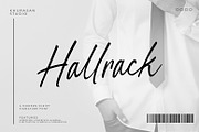 Hallrack - A Modern Script Signature, a Script Font by khurasan (Thumbnail 1 of 7)