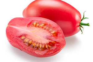 Pink tomatoes tomato slices, a Food & Drink Photo by Volff