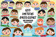 Emotion - Faces Clipart, a Person Illustration by Lime & Kiwi Designs (Thumbnail 1 of 2)