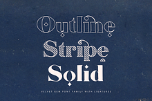 Velvet Gem Font Family