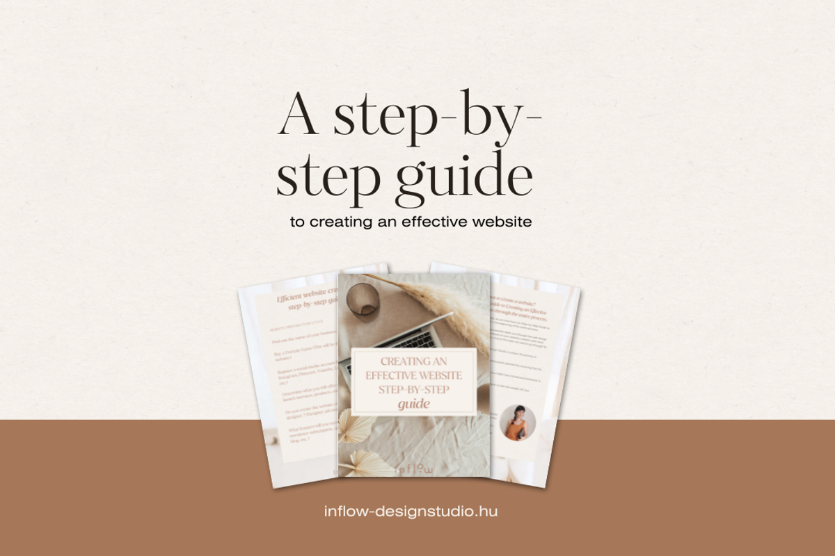 Effective website step by step ebook, a Marketing Template by inflowdesignstudio