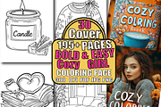 Bold And Easy Cozy Girl Coloring, an Animal Illustration by Design Home (Thumbnail 1 of 4)