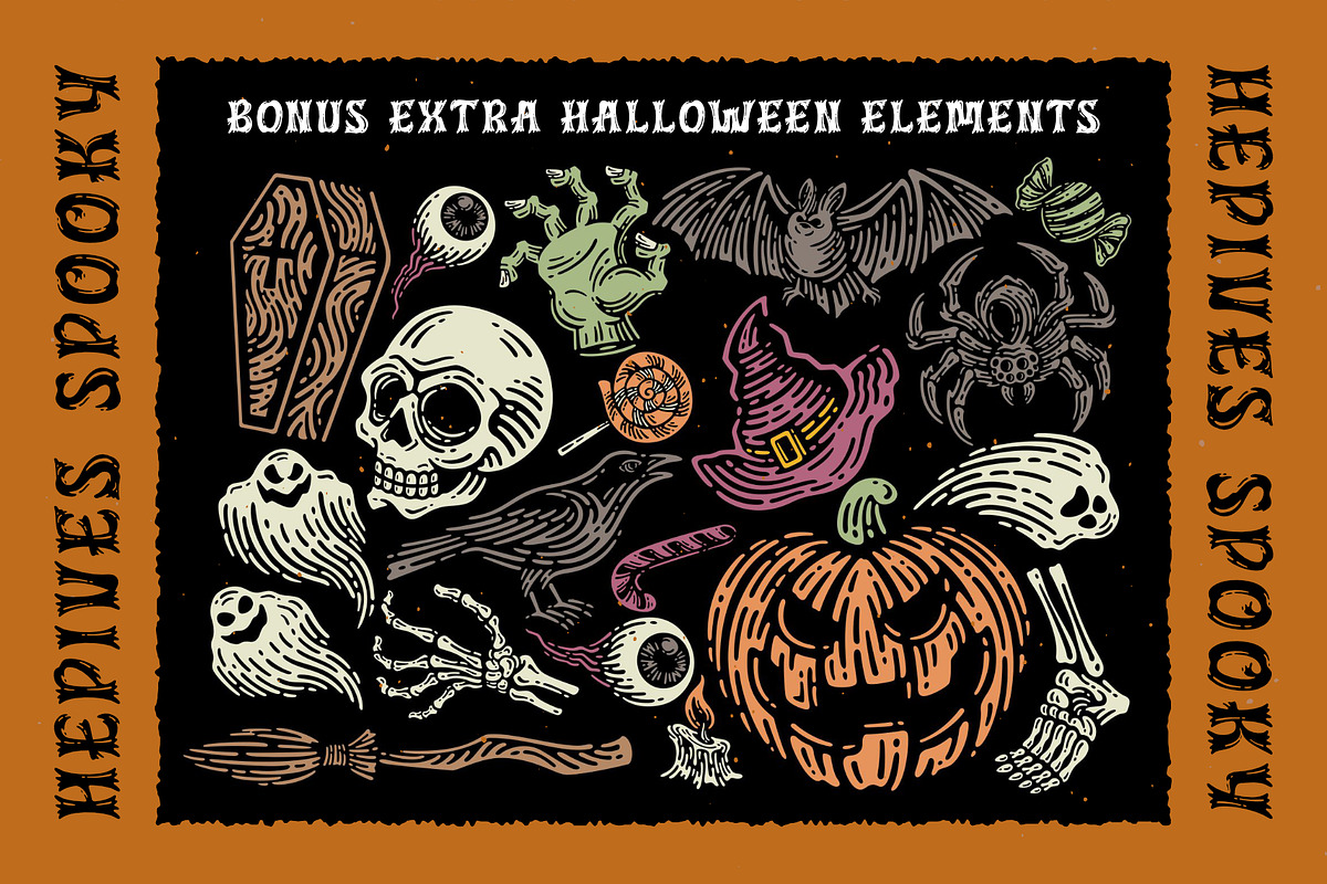 Hepives Spooky Fonts, a Font by Nocturnal Workspace (Photo 4 of 8)