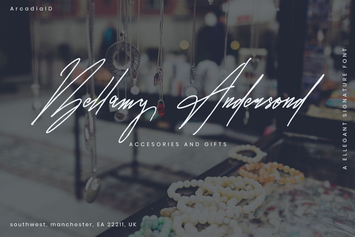 Radiandce | Brush Signature Font preview 2