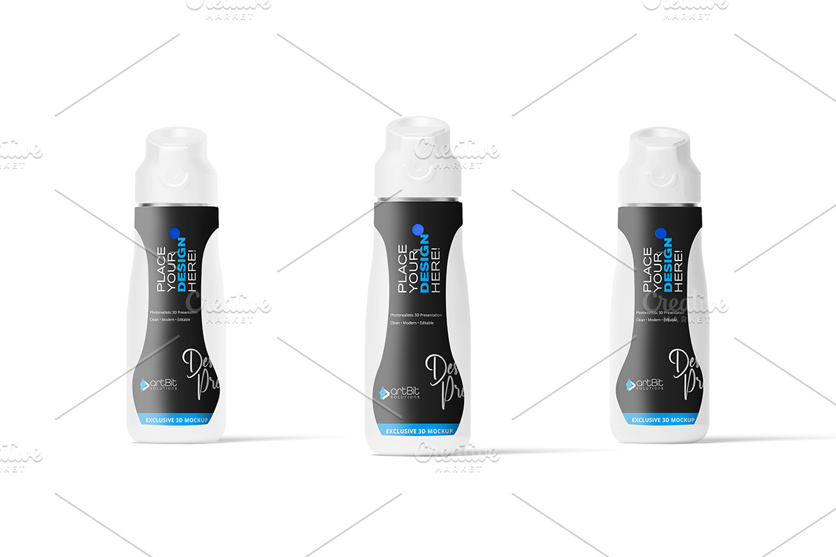 Electric Heating Water Bottle Mockup, a Packaging Mockup by artBit Design Studio (Photo 6 of 9)