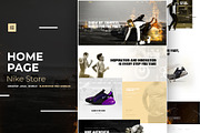 Nike Store - Elementor Pro Layout, a Websites & App Template by Ceaso Store (Thumbnail 1 of 3)