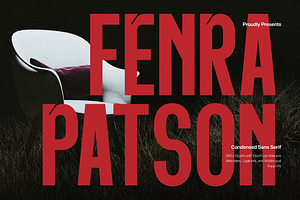 Fenra Patson | Condensed Sans Serif