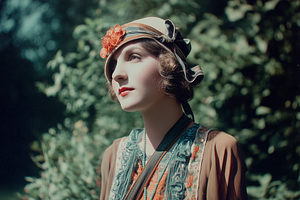 Vintage Fashion 1920s Woman Hat, a Beauty & Fashion Photo by k.tay