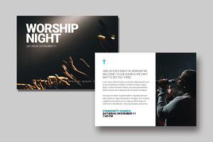 Worship Night Postcard