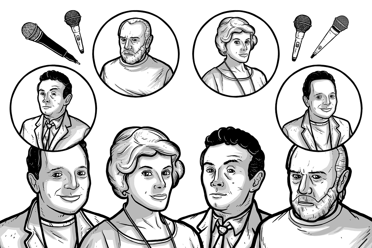 Hysterical Figures (Comedians), an Illustration by Vectory by BSC (Photo 3 of 3)