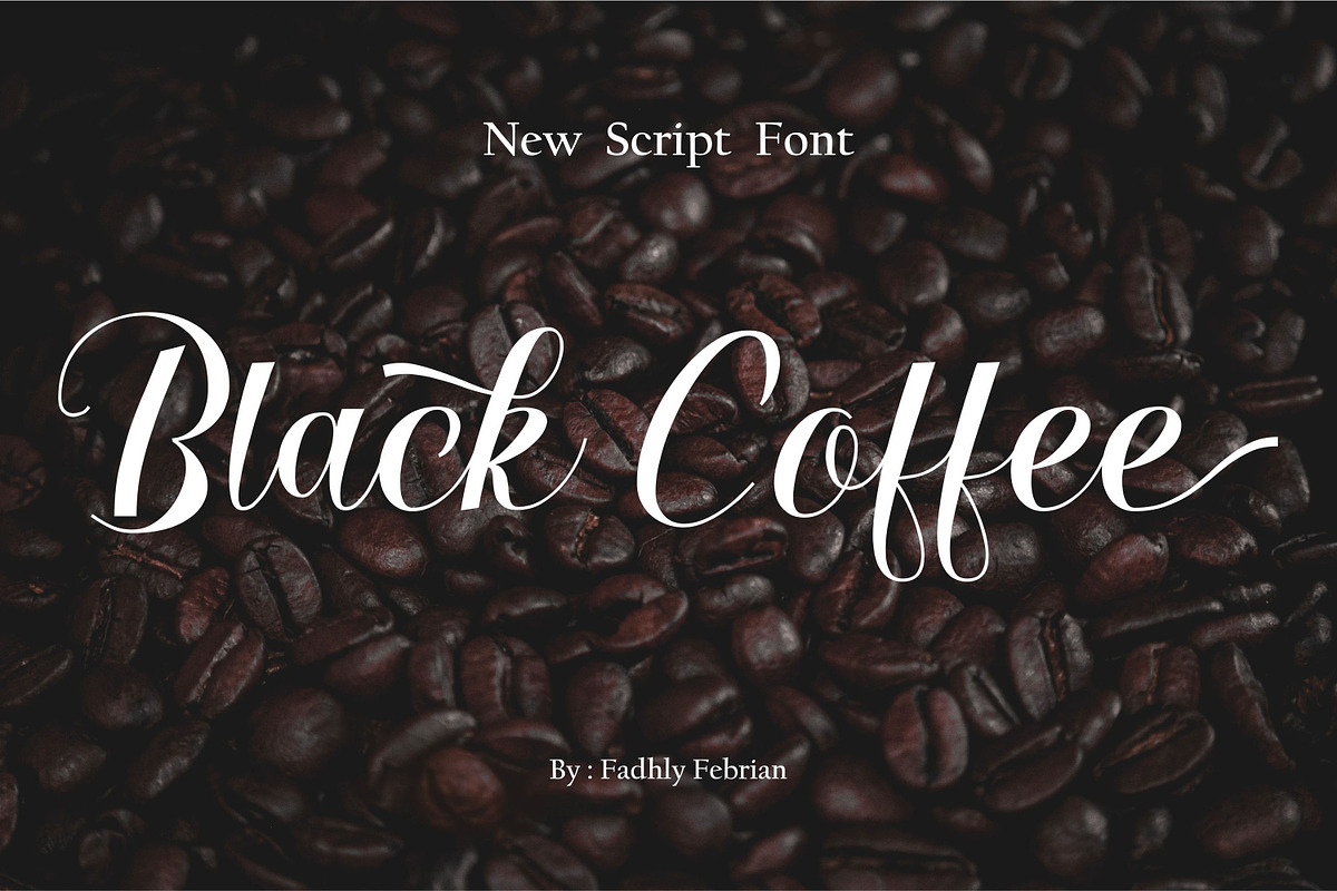 Black coffee, a Script Font by Funtype (Photo 1 of 10)