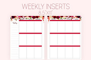 Weekly Planner Inserts 8.5x11 Boho, a Stationery Template by EasyLifePlanners (Thumbnail 1 of 4)