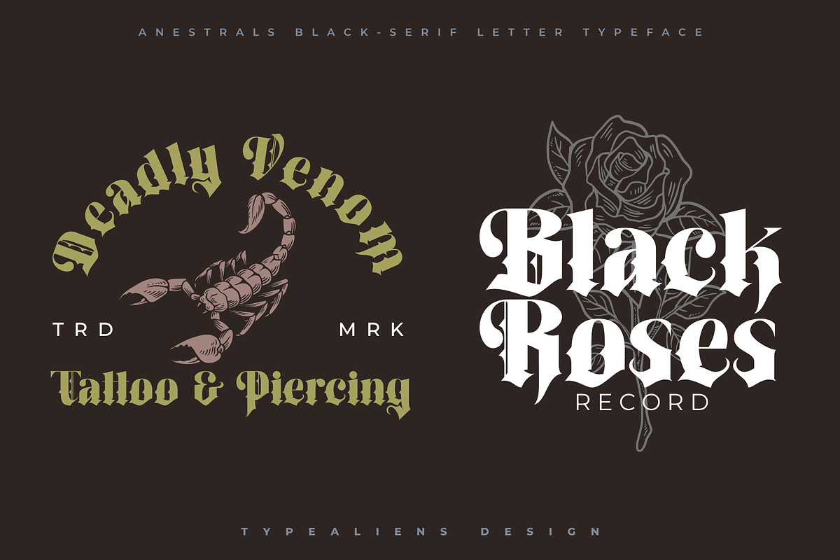 Anestrals, a Blackletter Font by ilhamtaro (Photo 5 of 10)