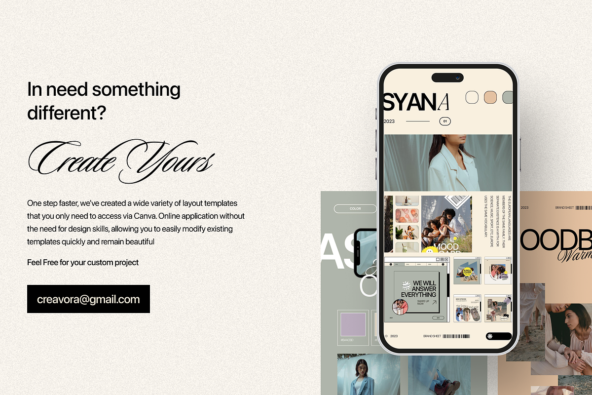Asyana - Brand Sheet Template, a Branding & Logo Template by Creavora (Photo 9 of 9)