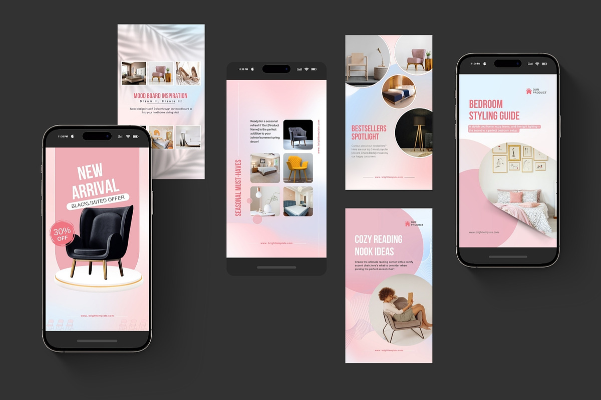 50 Animated Canva Instagram Stories, a Social Media Template by TheBrightGrap (Photo 6 of 10)