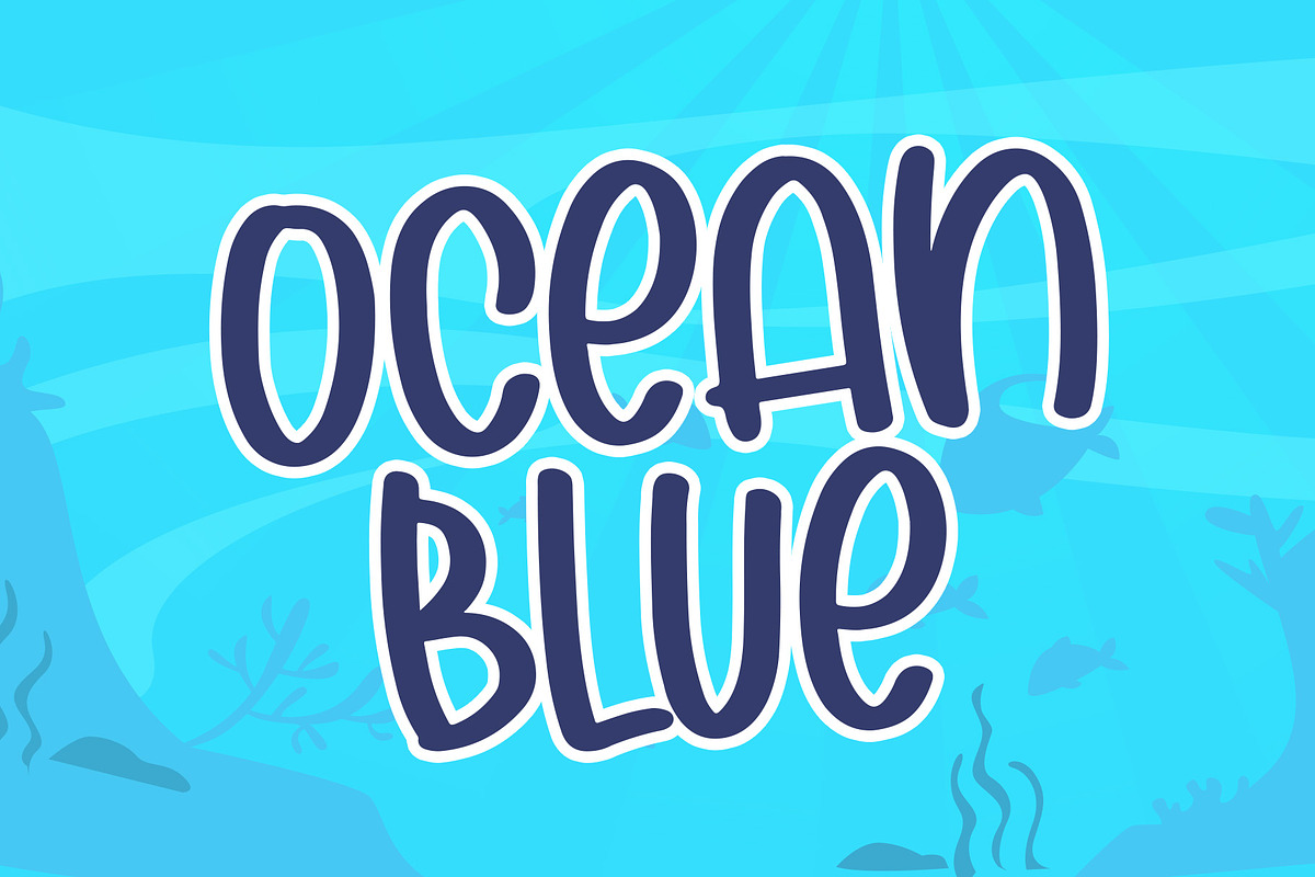 Cutie Shark - Handwritten Font preview 2